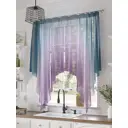 Тюль на шторной ленте At Home Рекнилс 200x145 см цвет синий, голубой