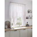 Тюль на шторной ленте At Home Лерминес 200x145 см цвет белый