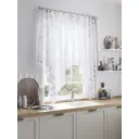 Тюль на шторной ленте At Home Делквенс 200x145 см цвет белый