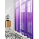 Тюль на шторной ленте At Home Фирканта 150x280 см цвет фиолетовый, сиреневый