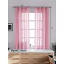 Тюль на шторной ленте At Home Шеврин 145x175 см цвет розовый