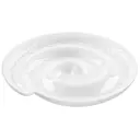 Блюдо сервировочное Elan Gallery Улитка веточки-цветочки 24x24 см фарфор цвет белый