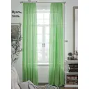 Тюль на шторной ленте At Home Моноур 150x240 см цвет зеленый