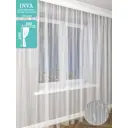 Штора на шторной ленте Inva органза "Дождик" 300x250 см цвет белый