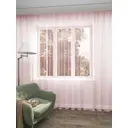Тюль на шторной ленте Inva Вуаль 300x250 см цвет розовый