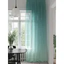 Тюль на шторной ленте At Home Фивиронс 150x280 см цвет бирюзовый