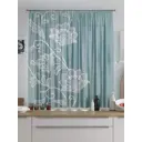 Тюль на шторной ленте для кухни Helga Фирвенрис 150x180 см цвет белый