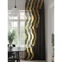 Тюль на шторной ленте Helga Ланморинс 150x280 см цвет черный