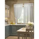 Тюль на шторной ленте для кухни Helga Багги 150x180 см цвет белый