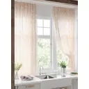 Тюль на шторной ленте для кухни Helga Никанвит 150x180 см цвет бежевый