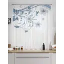 Тюль на шторной ленте для кухни Helga Фиранмис 150x180 см цвет белый