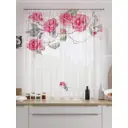 Тюль на шторной ленте для кухни Helga Симанги 150x180 см цвет белый