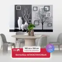 Фотообои флизелиновые Первое ателье 160x100 см Черно-белый диптих pw95363-1