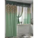 Штора на шторной ленте Helga Мендриан 260x150 см цвет зеленый