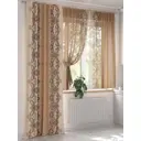 Штора на шторной ленте Helga Велринет 280x150 см цвет бежевый