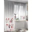 Штора на шторной ленте Helga Канвиалс 240x150 см цвет белый