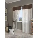 Штора на шторной ленте Helga Елист 300x280 см цвет белый