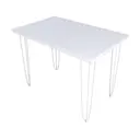 Кухонный стол прямоугольный Solarius 710-10305 110x75x75 см дерево цвет белый