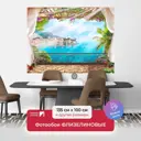 Фотообои флизелиновые Первое ателье 135x100 см Балкон на юге pw70476-1