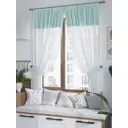 Штора на шторной ленте для кухни Helga Намилс 180x150 см цвет белый