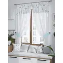 Штора на шторной ленте для кухни Helga Римонрио 180x150 см цвет белый