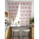 Штора на шторной ленте для кухни Helga Пликонас 180x150 см цвет бежевый