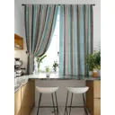 Штора на шторной ленте для кухни Helga Глиброн 180x150 см цвет бежевый