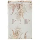 Шкатулка 804175 металл и ПВХ цвет бежевый