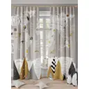 Комплект штор на шторной ленте Comfy Way Такира 150x260 см цвет бежевый
