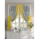 Комплект штор на шторной ленте Comfy Way Гримио 150x160 см цвет желтый