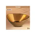 Блюдо сервировочное Elan Gallery Бронза 24x27 Фарфор цвет коричневый