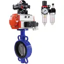 Затвор Dn.ru D050-10590 Ду80 Ру16 фланцевый чугун