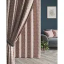 Штора на шторной ленте Веточки 150x260 см цвет кофейный