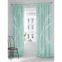 Комплект штор на шторной ленте AT Home Менсис 150x260 см цвет тиффани