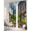 Штора на шторной ленте AT Home Нортиз 150x260 см цвет желтый