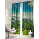 Штора на шторной ленте AT Home Файлд 150x260 см цвет черный