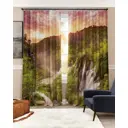 Штора на шторной ленте AT Home Волшебство природы 150x260 см цвет бежевый