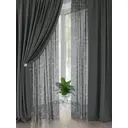Комплект штор на шторной ленте AT Home Ролнос 150x260 см цвет графит