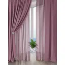 Комплект штор на шторной ленте AT Home Флетрис 150x260 см цвет розовый