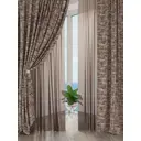 Комплект штор на шторной ленте AT Home Брилни 150x260 см цвет коричневый