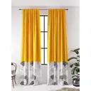 Комплект штор на шторной ленте AT Home Рехенвис 150x280 см цвет горчичный