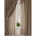 Комплект штор на шторной ленте AT Home Лерониос 150x260 см цвет песочный