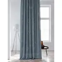 Штора на шторной ленте AT Home Канвиарс 150x250 см цвет синий