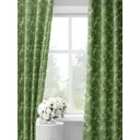 Комплект штор на шторной ленте Decoracion Пальмовые листья 145x275 см цвет зеленый