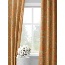 Комплект штор на шторной ленте Decoracion Птицы на сакуре 145x275 см цвет оранжевый
