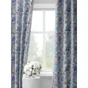 Комплект штор на шторной ленте Decoracion Изящные лилии 145x275 см цвет синий серый