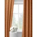 Комплект штор на шторной ленте Decoracion Лесные ягоды 145x275 см цвет коричневый желтый оранжевый