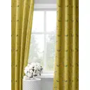 Комплект штор на шторной ленте Decoracion Нежные цветы 145x275 см цвет зеленый желтый