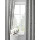 Комплект штор на шторной ленте Decoracion Букетики из лютиков 145x275 см цвет серый