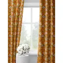 Комплект штор на шторной ленте Decoracion Буйство цветов 145x275 см цвет белый красный оранжевый